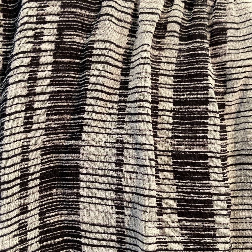 Club Monaco printed dress chiffon silk black grey 8 - Picture 5 of 16